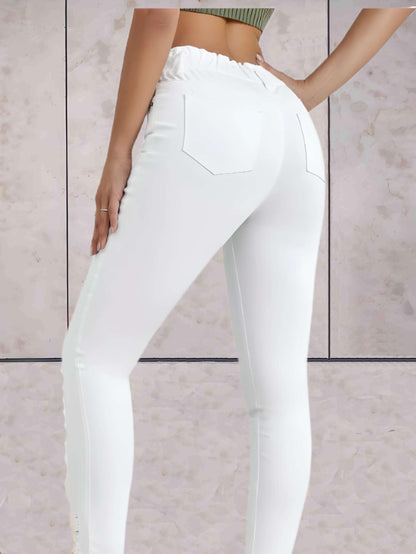 Adele - Strakke skinny jeans hoge taille