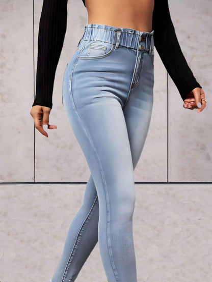 Adele - Strakke skinny jeans hoge taille