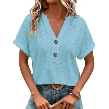 Therese | Ademende v-hals zomer top