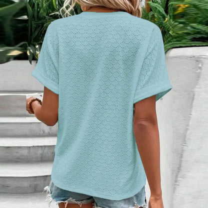 Therese | Ademende v-hals zomer top