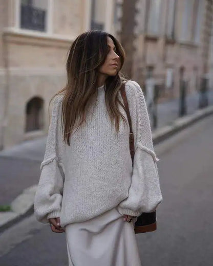 COSS Sweater | Trendy Oversized zachte warme gebreide trui voor dames