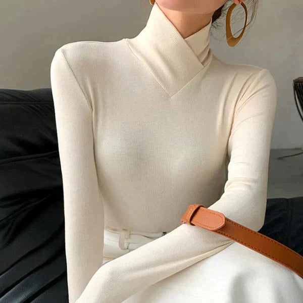 Aeyde Paris Coltrui | Elegante slim fit Gebreide sweater voor dames