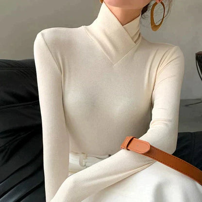 Aeyde Paris Coltrui | Elegante slim fit Gebreide sweater voor dames