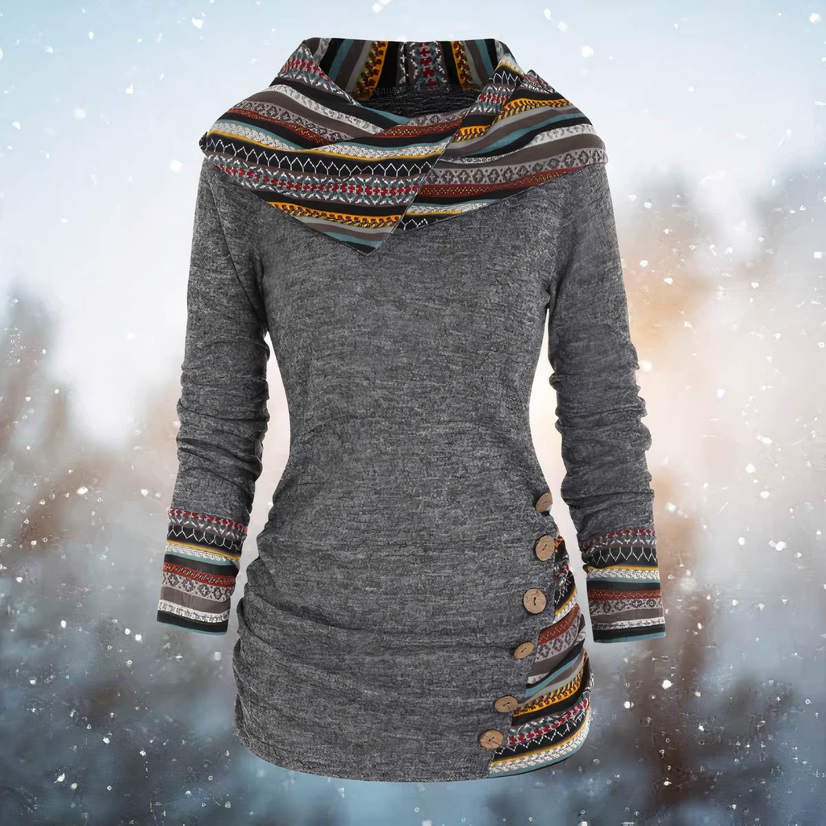 Emma | Stijlvolle tribal hoodie