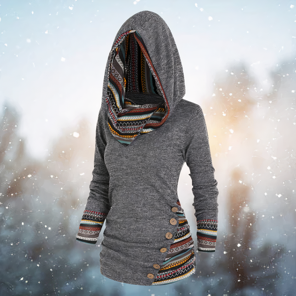 Emma | Stijlvolle tribal hoodie