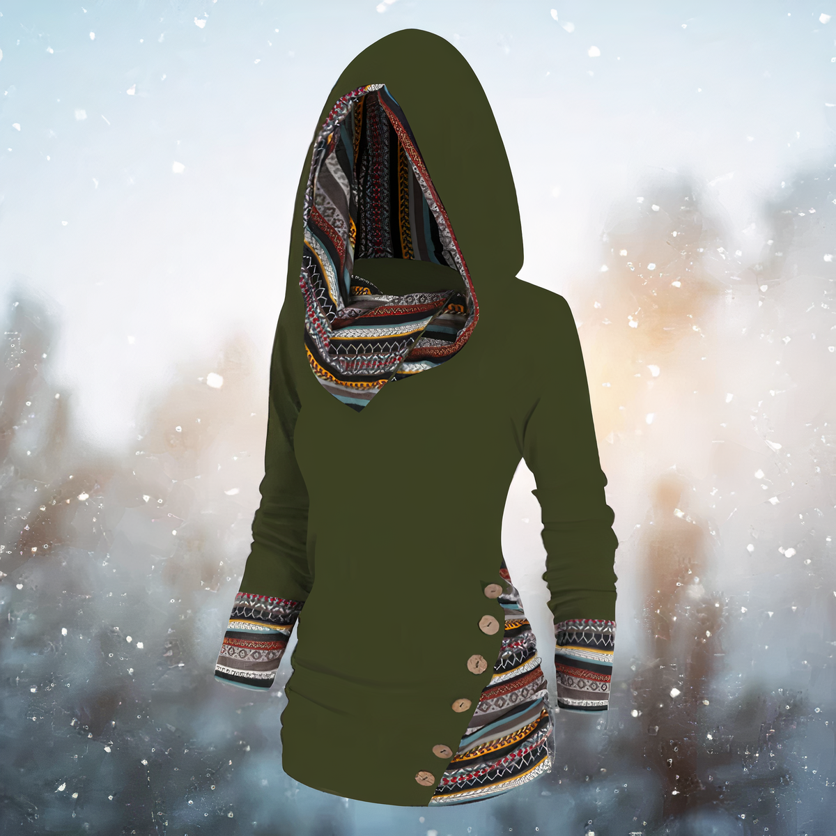 Emma | Stijlvolle tribal hoodie