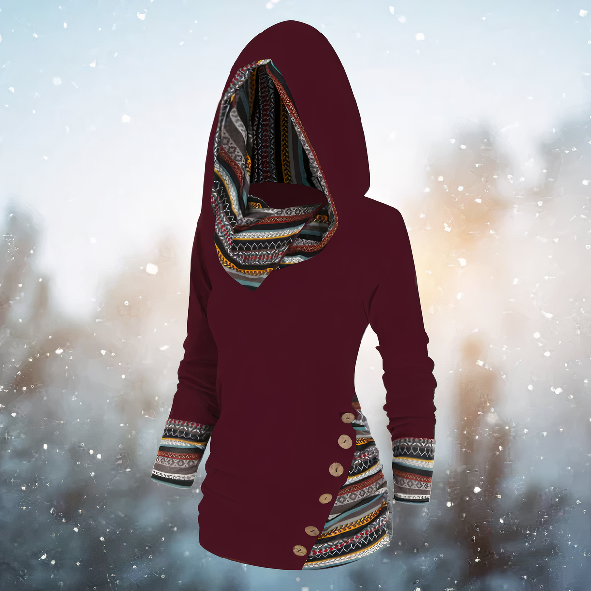 Emma | Stijlvolle tribal hoodie