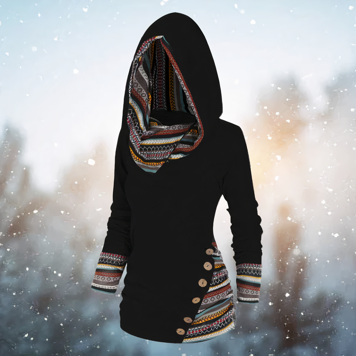 Emma | Stijlvolle tribal hoodie
