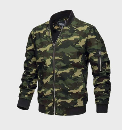 Andy - eenvoudig polyester jack met opstaande kraag en ritssluiting