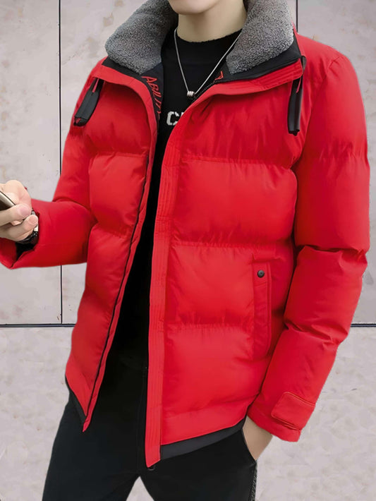 Anthony - dik en warm gewatteerd bomberjack met een hoge halslijn en ritssluiting over de hele lengte