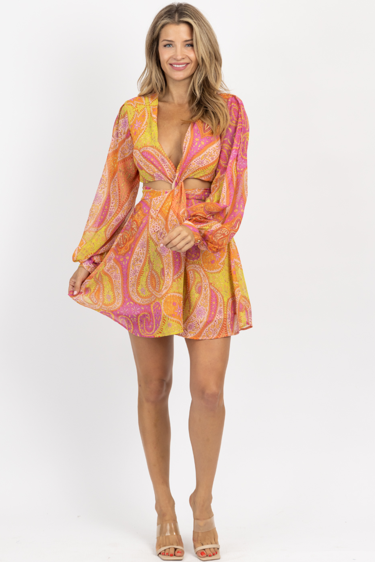 Mia - Paisley Chiffon Zomerjurk voor Vrouwen