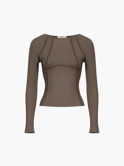 BEAUVOGUE - Basis Bies Lange Mouw Top