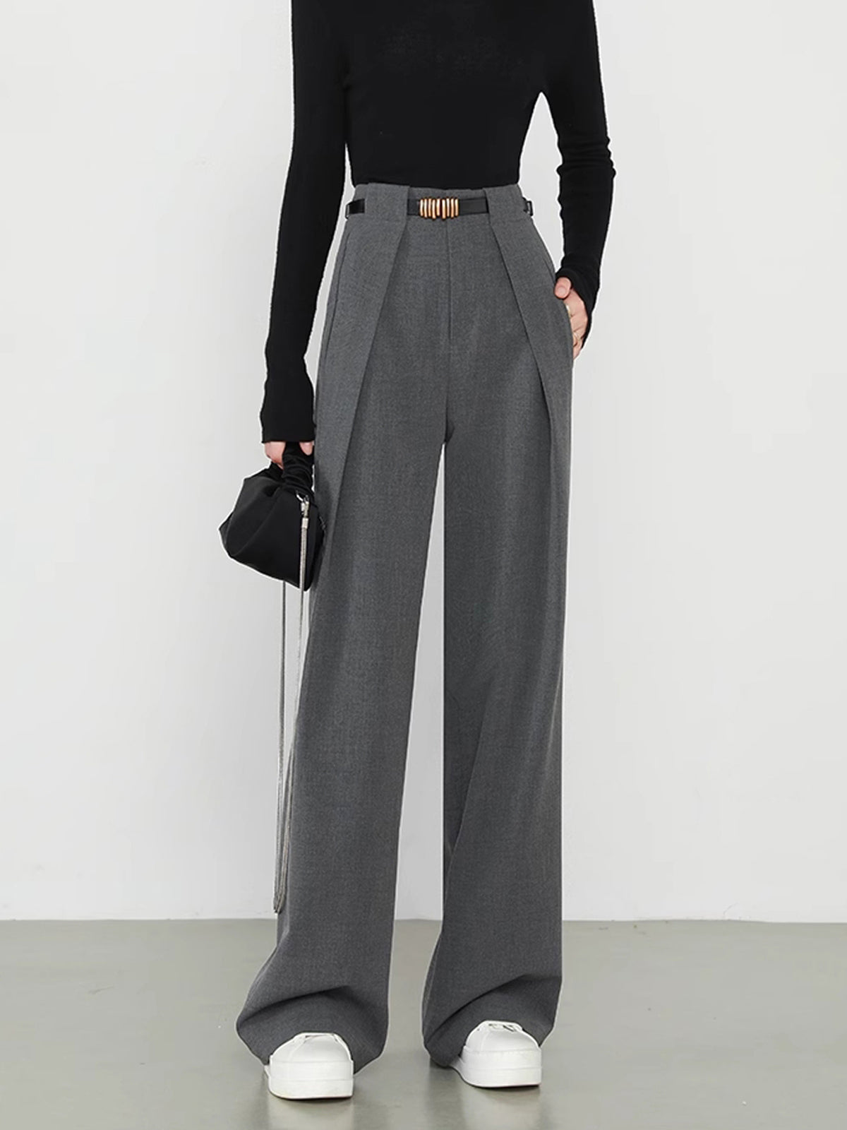 BEAUVOGUE - Middle Waist Dames Broek