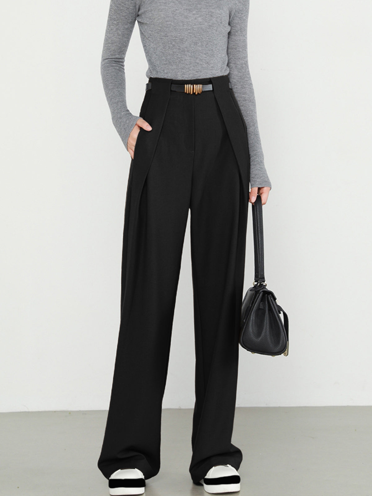 BEAUVOGUE - Middle Waist Dames Broek