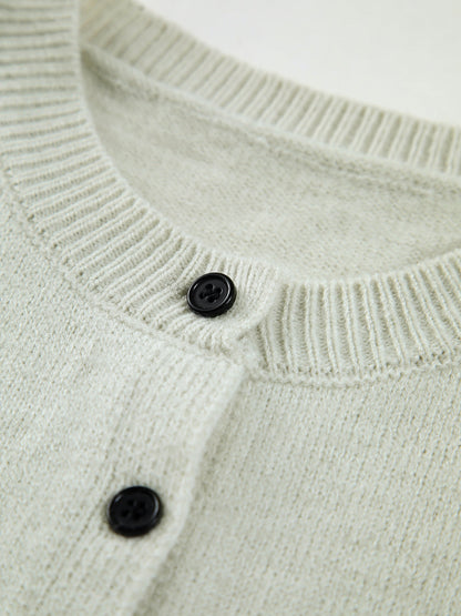 BEAUVOUGE - Casual Button Up Sweater