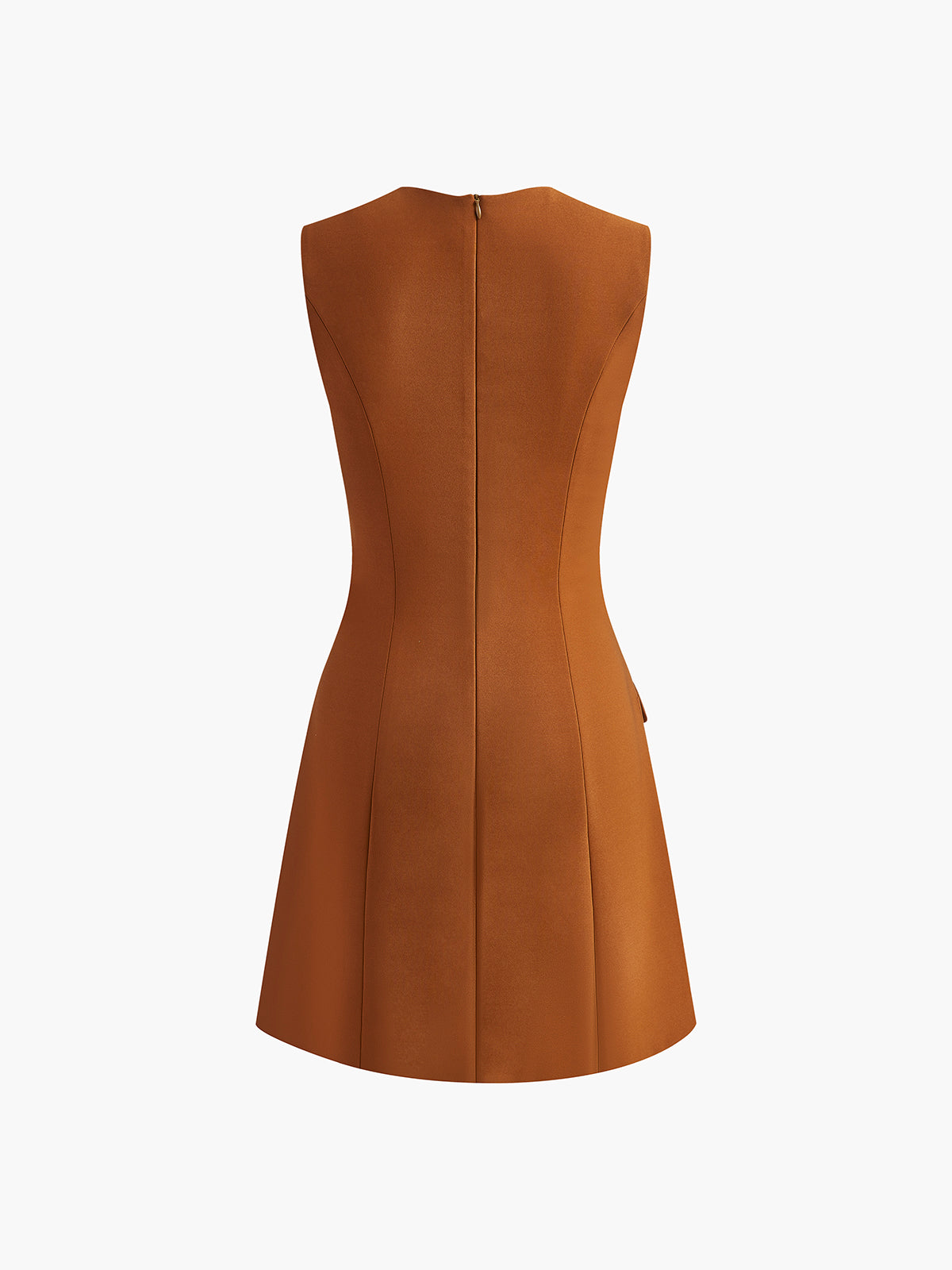 BEAUVOGUE - Gouden rozenjurk met knoopsluiting en split