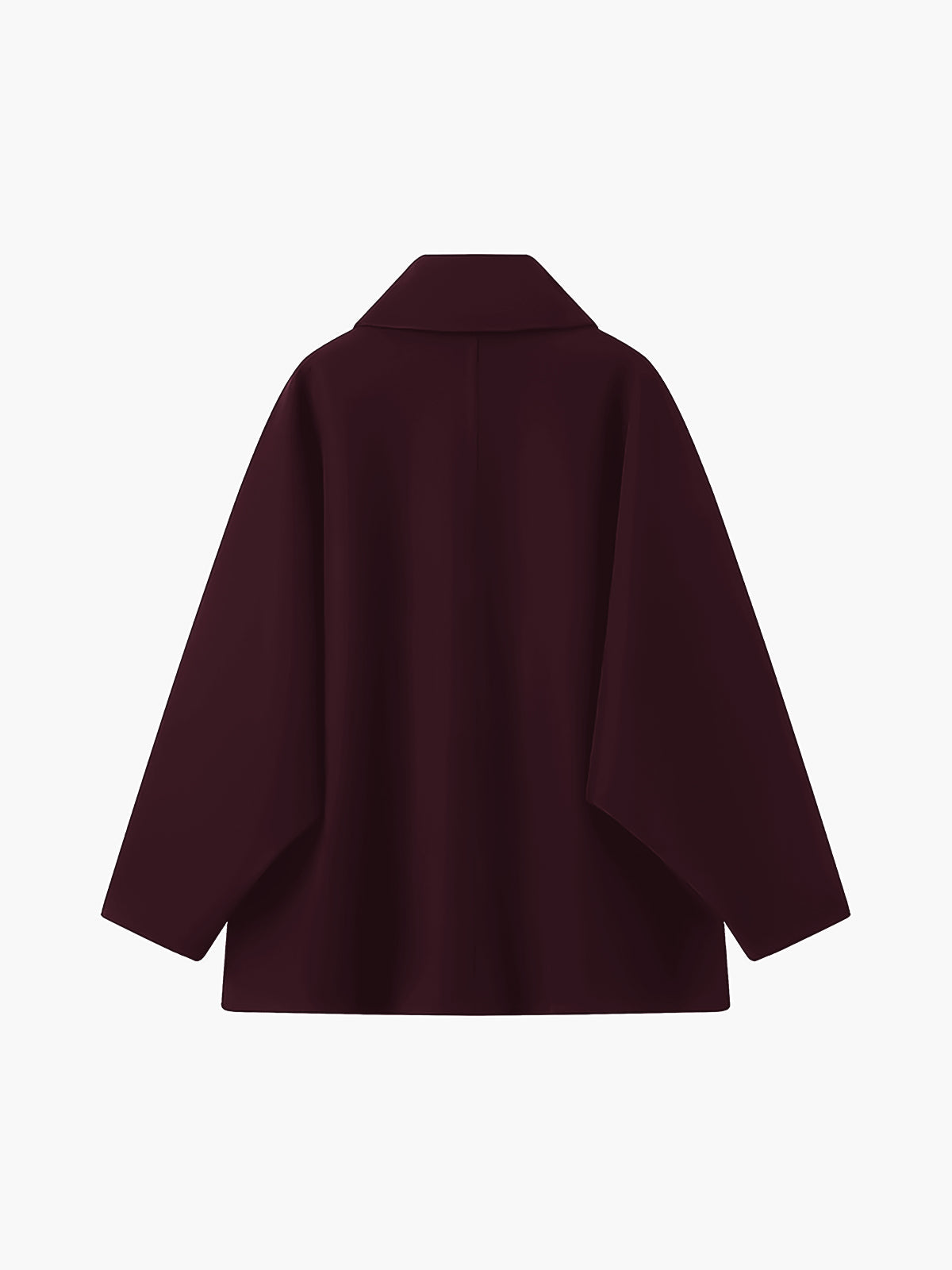 BEAUVOGUE - Effen oversized knoopjas met zakken