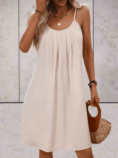 Heide - Casual zomer jurk in beige