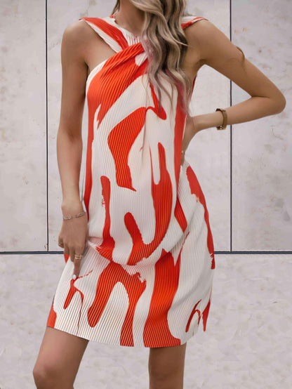 Divine - Zomerjurk mouwloos gesmolten patroon