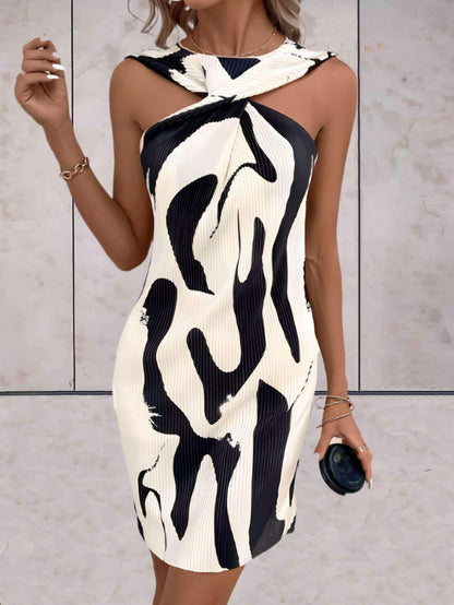 Divine - Zomerjurk mouwloos gesmolten patroon