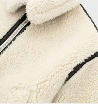 Violetta - Warm en oversized fleecejack met ritssluiting