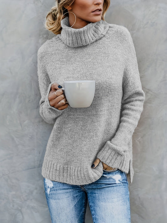 Beaumont Coltrui | Oversized warm gebreide wollen trui dames voor de winter