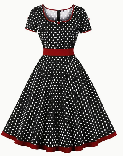 Briley - Prachtige vintage polkajurk voor lente/zomer