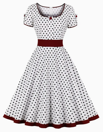 Briley - Prachtige vintage polkajurk voor lente/zomer