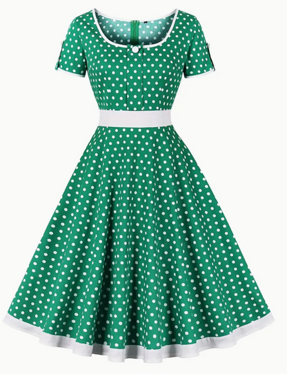 Briley - Prachtige vintage polkajurk voor lente/zomer