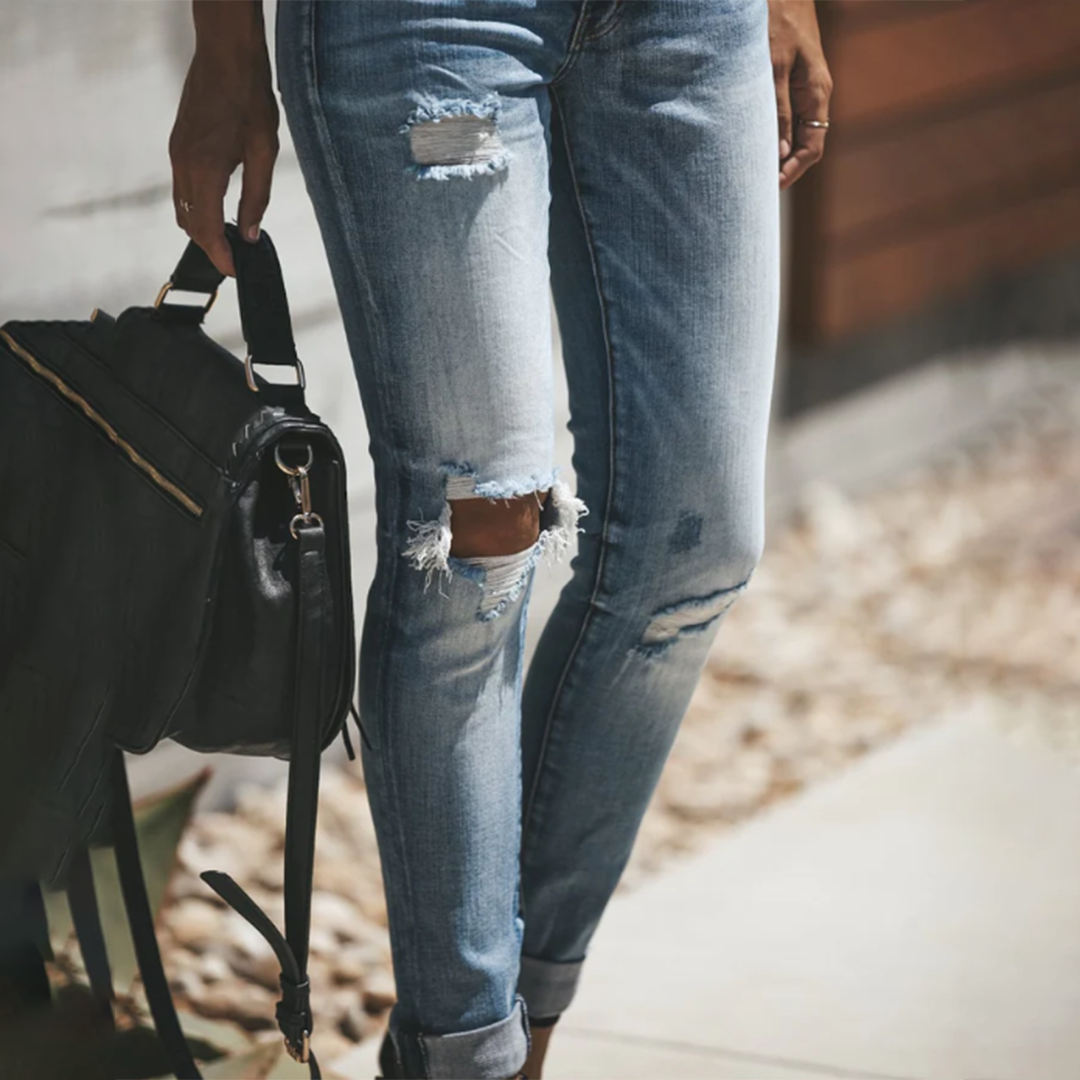 Elif - Modieuze Gescheurde Jeans