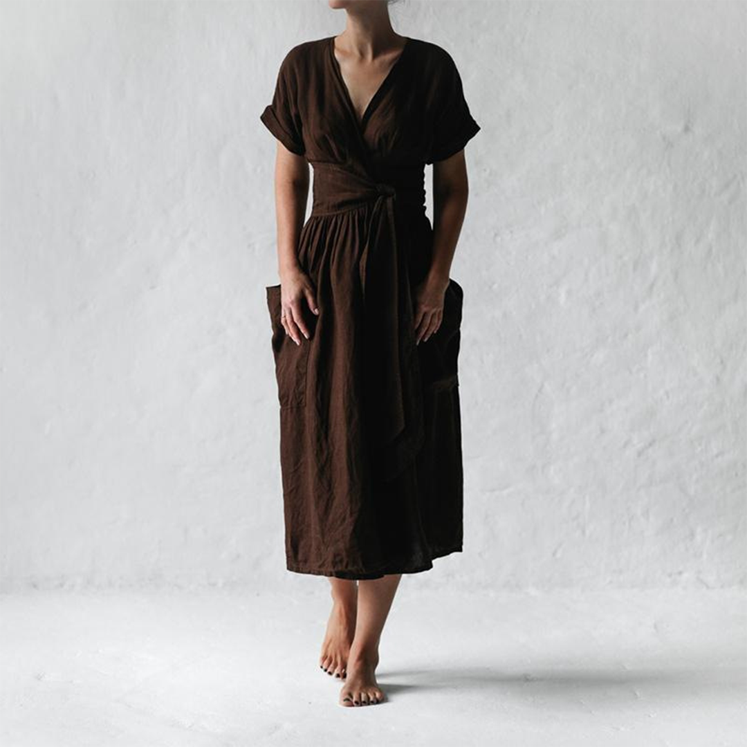 Avah - Elegante V-Hals Jurk