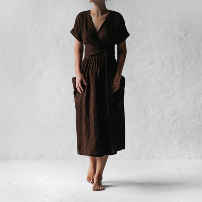 Avah - Elegante V-Hals Jurk