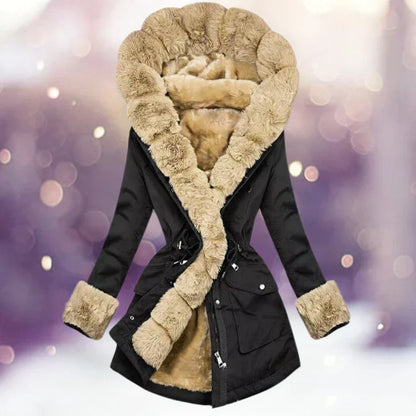 Betha - Pelzgefütterte Winter-Parka-Jacke