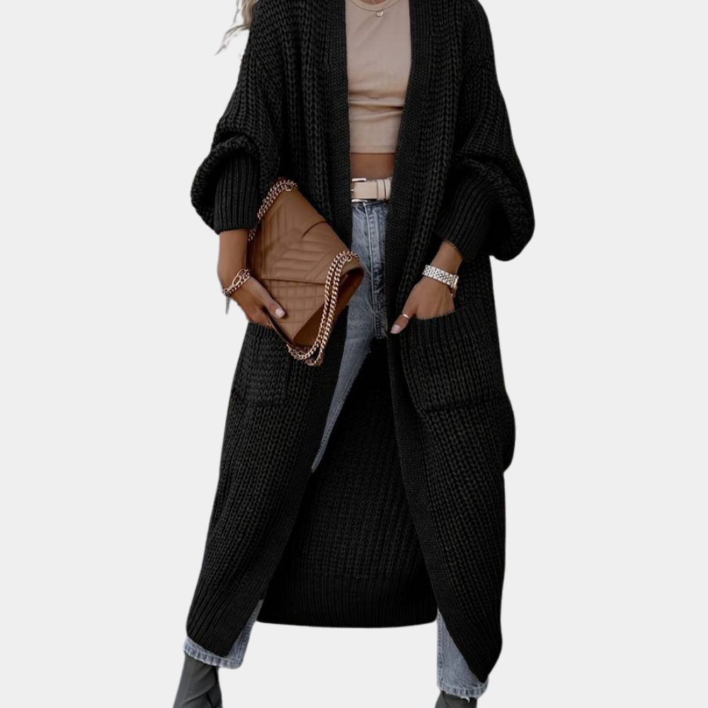 ModeParisienne® Penny - Gebreid lang damesvest