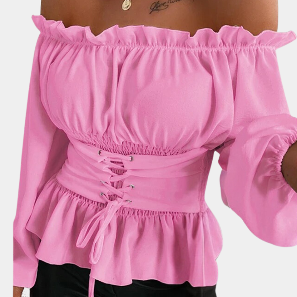 Off shoulder damesblouse voor de zomer