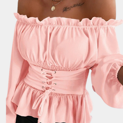 Off shoulder damesblouse voor de zomer