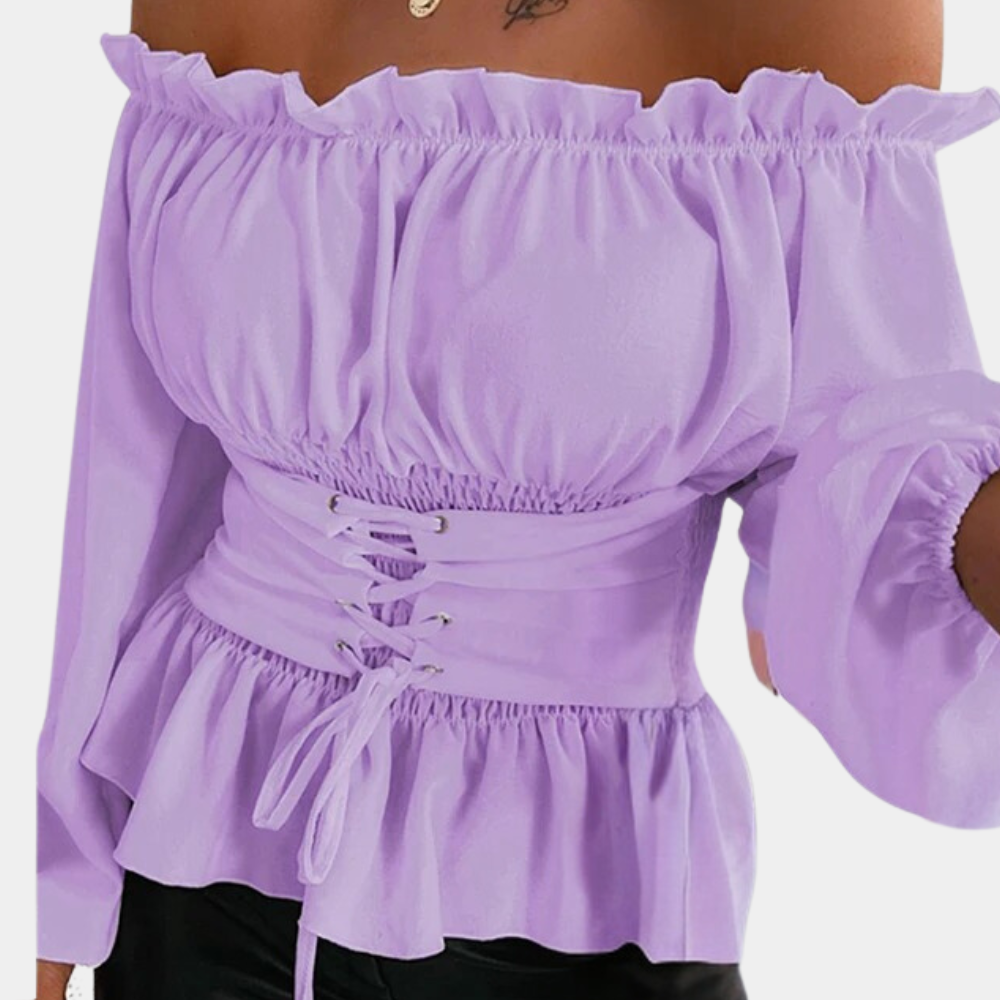 Off shoulder damesblouse voor de zomer