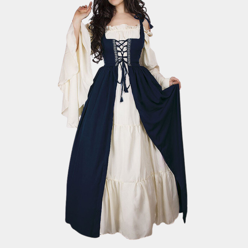 Blanche - Vintage Geïnspireerde Oktoberfest Maxi Jurk