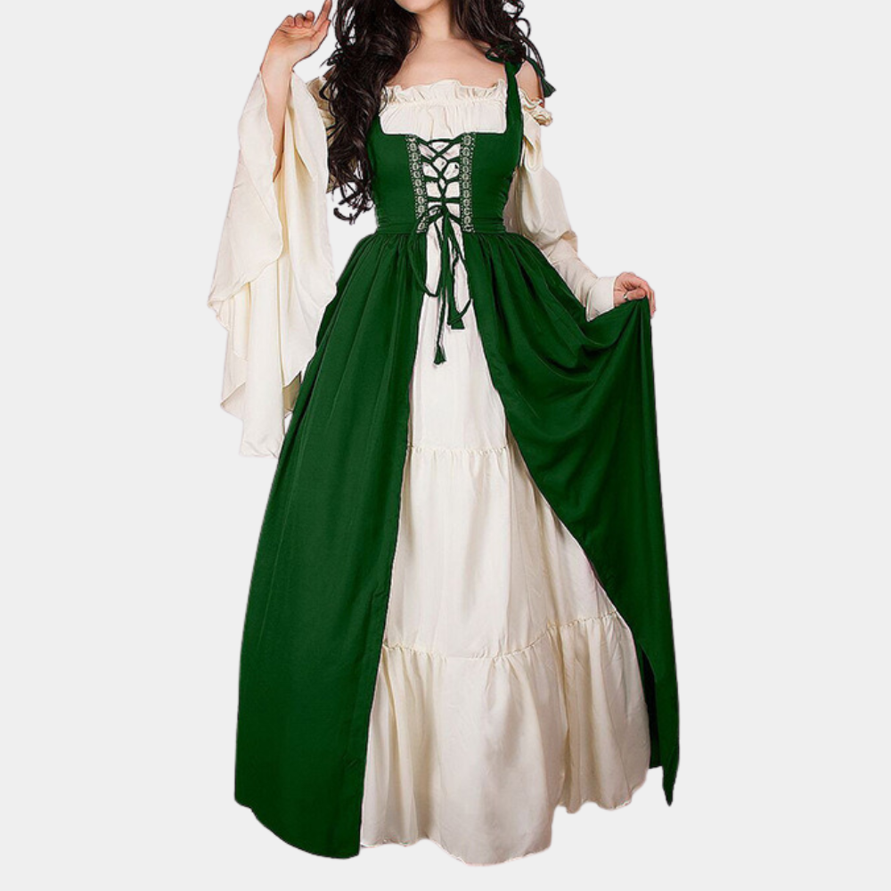 Blanche - Vintage Geïnspireerde Oktoberfest Maxi Jurk