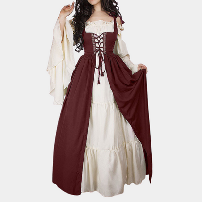Blanche - Vintage Geïnspireerde Oktoberfest Maxi Jurk