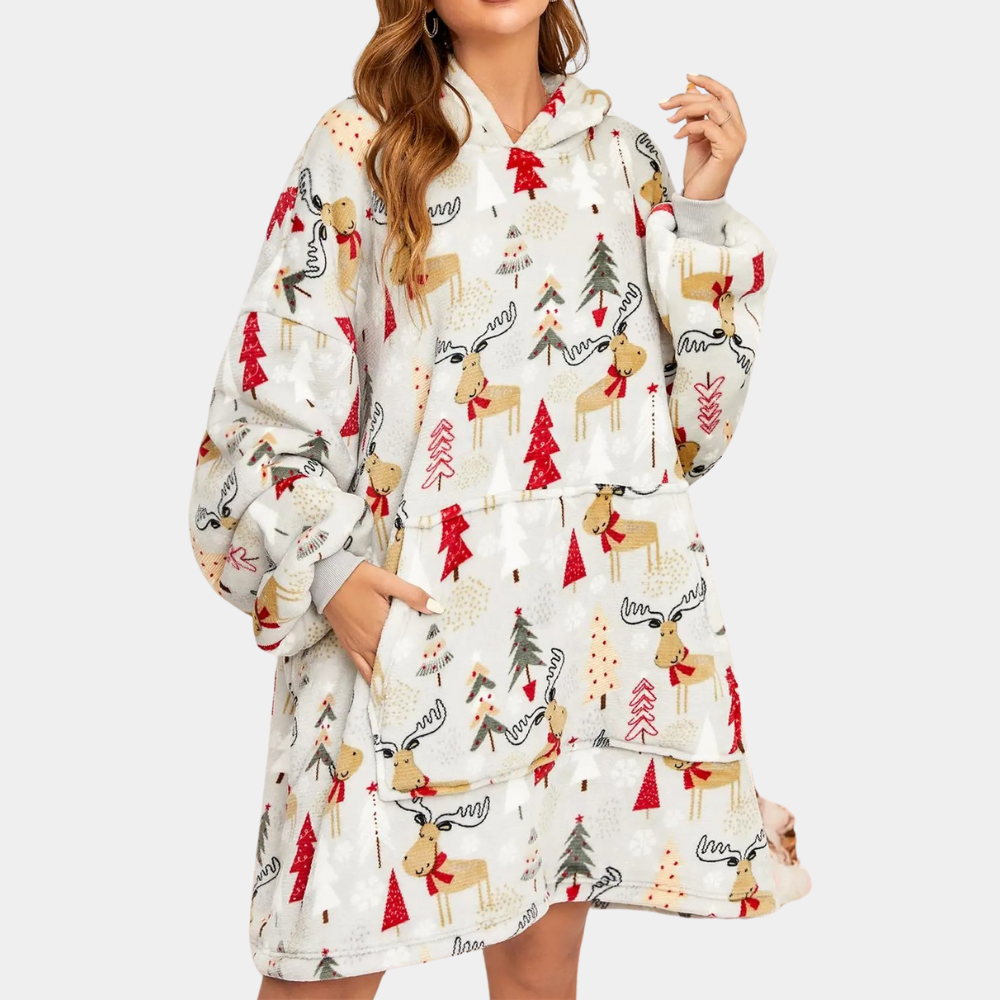 Oversized en kleurrijke hoodie voor dames