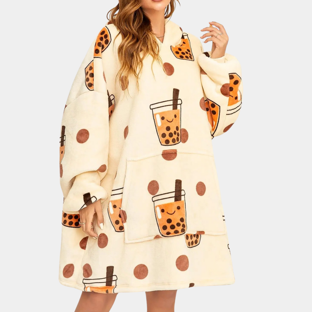Oversized en kleurrijke hoodie voor dames