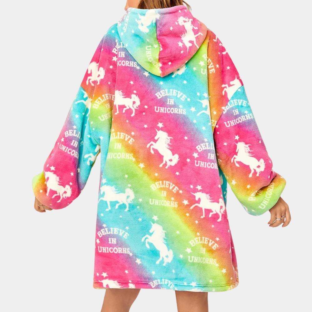 Oversized en kleurrijke hoodie voor dames