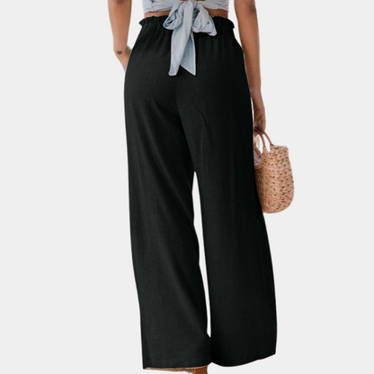 Klassieke broek met wijde pijpen voor dames