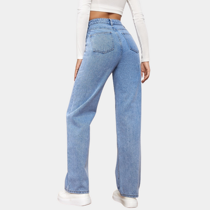 Jitka - Casual baggy jeans voor dames