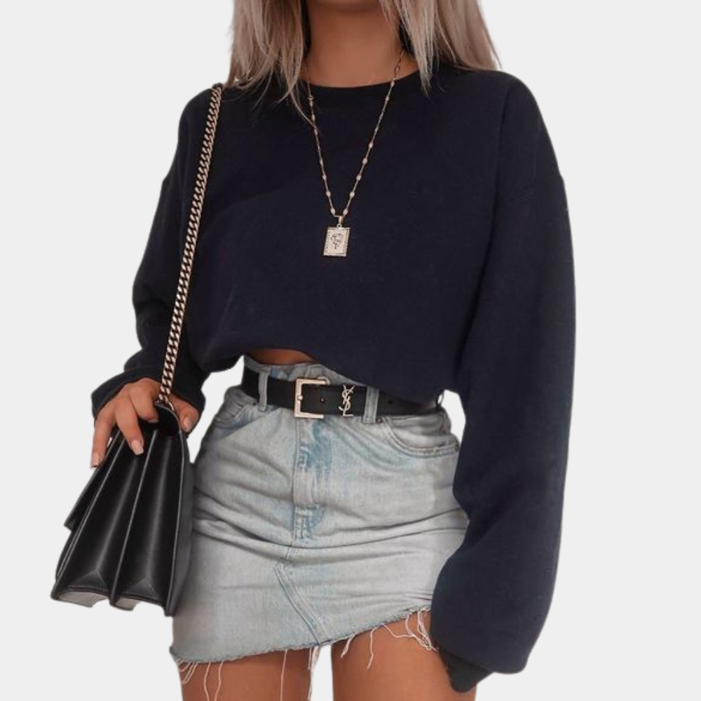 Tesia | Damestop met lange mouwen