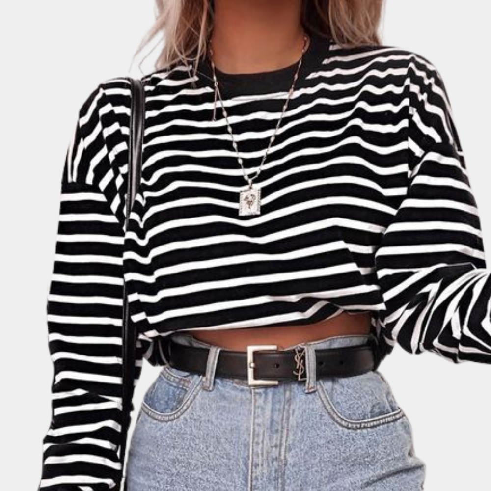 Tesia | Damestop met lange mouwen