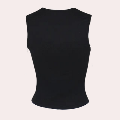 Rozalia | Klassieke damestop met lint