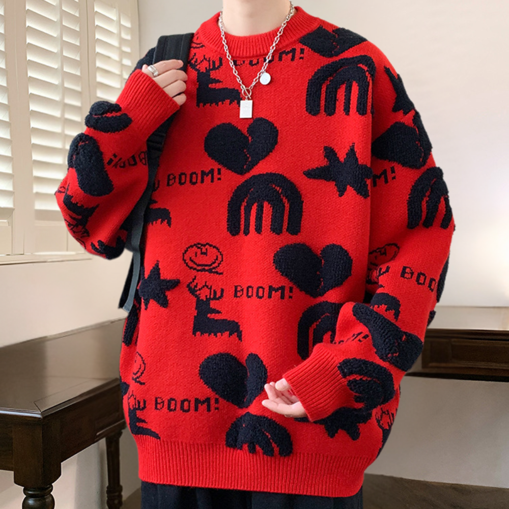 Tobiasz - Elegante Gebreide Sweater voor Heren