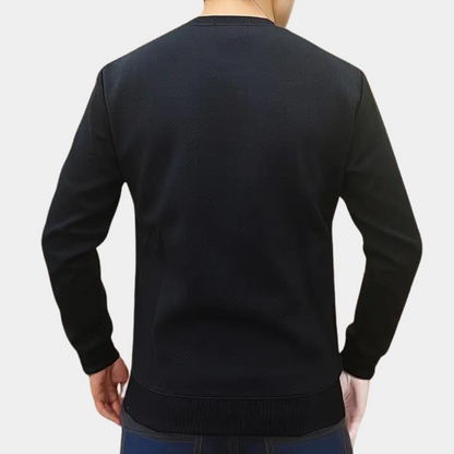 Mihnea - Casual Sweatshirt met Crew Hals voor heren